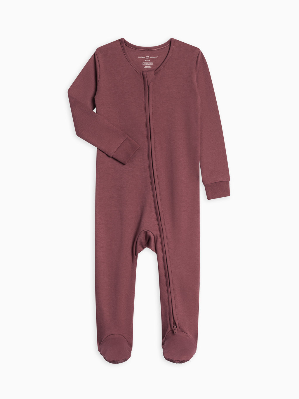 Classic Peyton Zipper Sleeper Baby : One Pieces : Sleepers : Long Sleeves Colored Organics Organic Peyton Zipper Footed Sleeper | Colored Organics®
