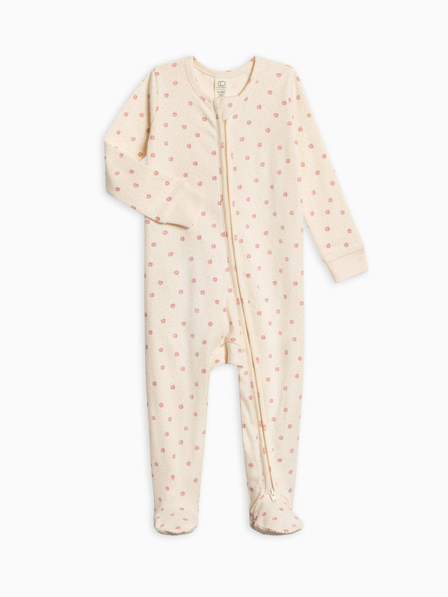 Peyton Zipper Sleeper Baby :One Pieces :Sleepers :Long Sleeves Colored Organics Organic Cotton Baby and Kids 2-Piece Short Sleeve Jammie Set