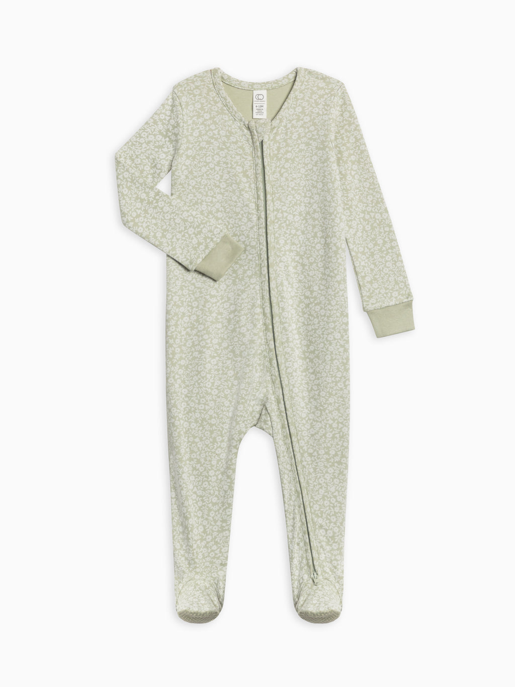 Organic Cotton Zip Up Footies (Icy Pals Print)