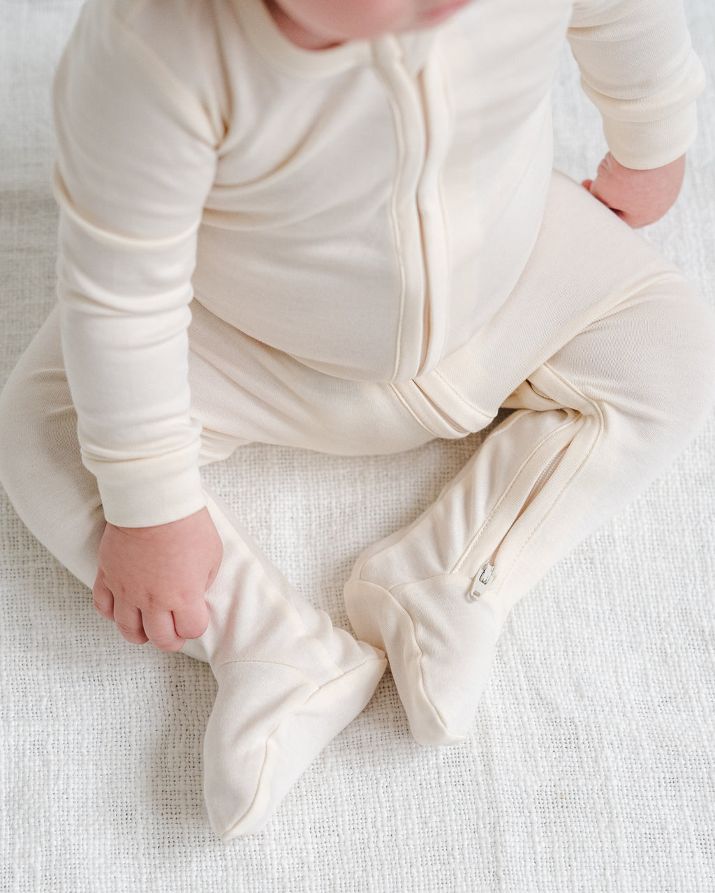 Classic Peyton Zipper Sleeper Baby : One Pieces : Sleepers : Long Sleeves Colored Organics Organic Peyton Zipper Footed Sleeper | Colored Organics®