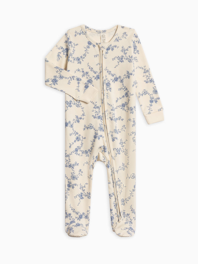 Peyton Zipper Sleeper Baby :One Pieces :Sleepers :Long Sleeves Colored Organics Organic Cotton Baby and Kids 2-Piece Short Sleeve Jammie Set