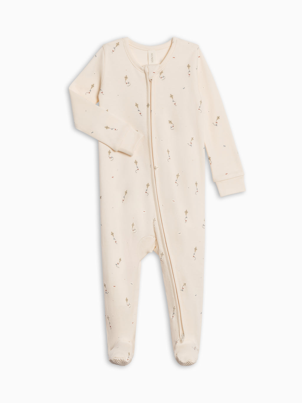 Peyton Zipper Sleeper - Kite / Dune + Barn Baby : One Pieces : Sleepers : Long Sleeves Kendi PRE ORDER Peyton Zipper Sleeper - Kite | Colored Organics®