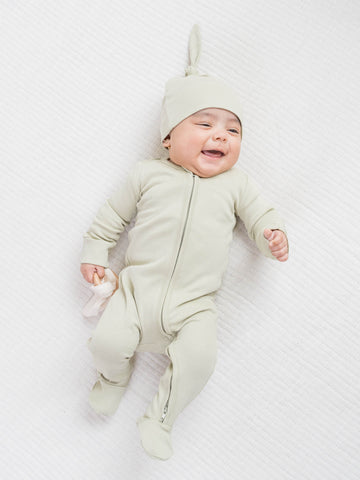 Peyton Zipper Sleeper Sale : Baby : One Pieces : Sleepers : Long Sleeves Colored Organics Organic Baby Peyton Zipper Footed Sleeper