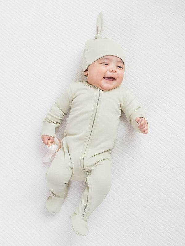 Peyton Zipper Sleeper Sale : Baby : One Pieces : Sleepers : Long Sleeves Colored Organics Organic Baby Peyton Zipper Footed Sleeper