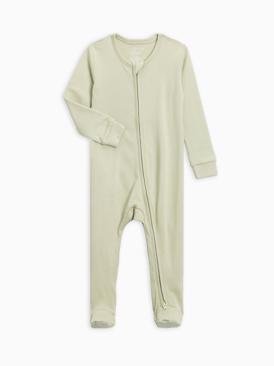 Peyton Zipper Sleeper Baby : One Pieces : Sleepers : Long Sleeves Colored Organics Organic Baby Peyton Zipper Footed Sleeper