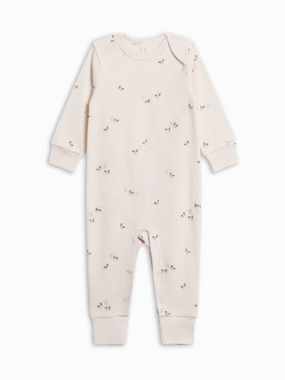 Aspen Romper - Mallard Baby : One Pieces : Rompers : Long Sleeves KENDI by Colored Organics Aspen Romper for Babies | Colored Organics®