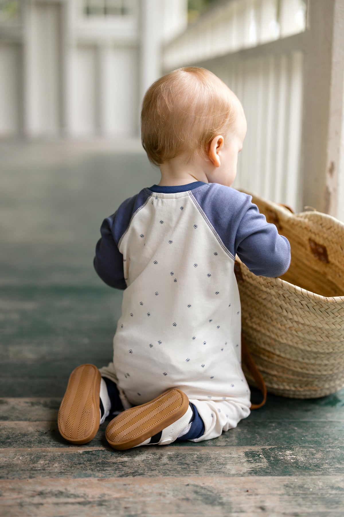 Brix Henley Romper - Peak / Steel