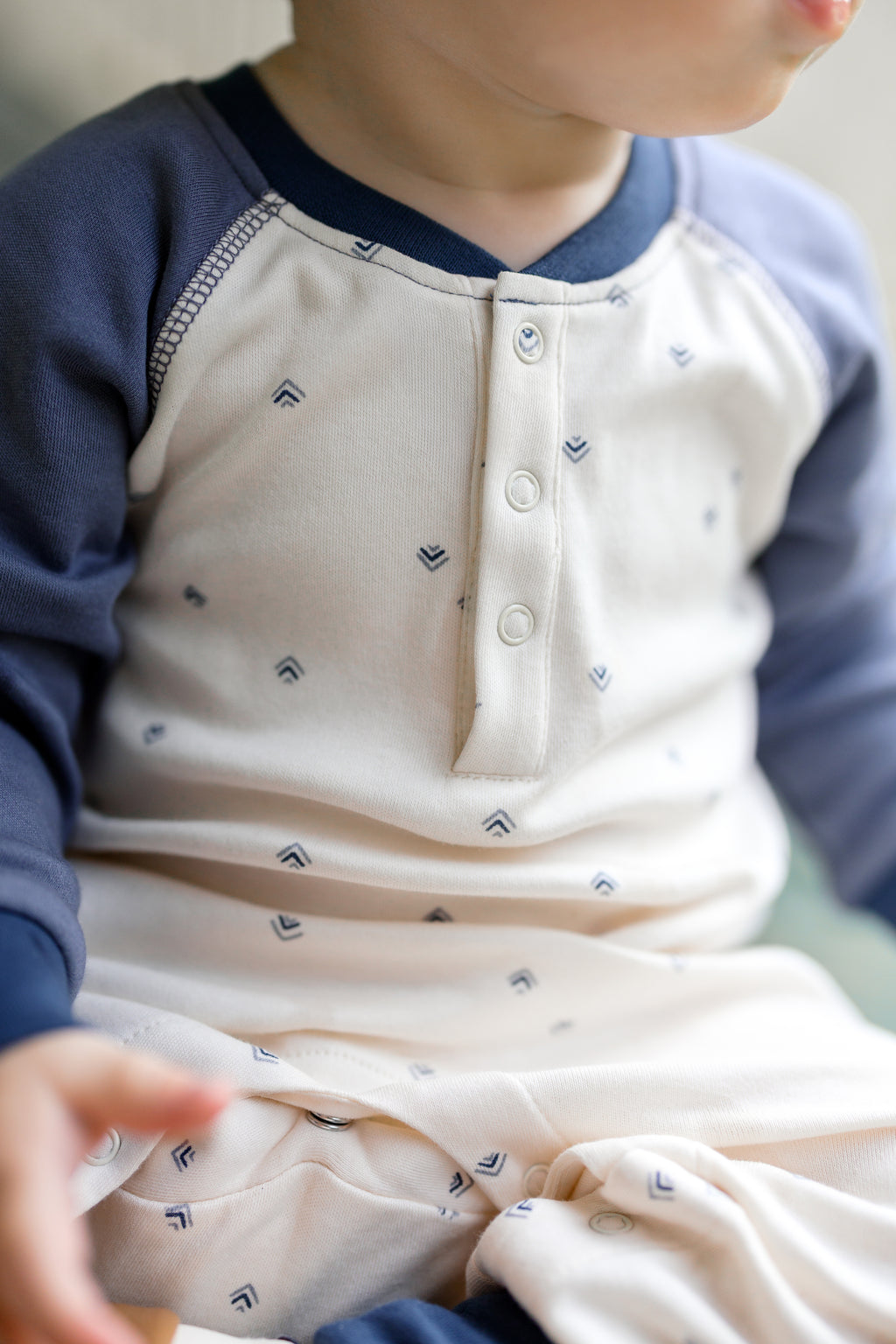 Brix Henley Romper - Peak / Steel