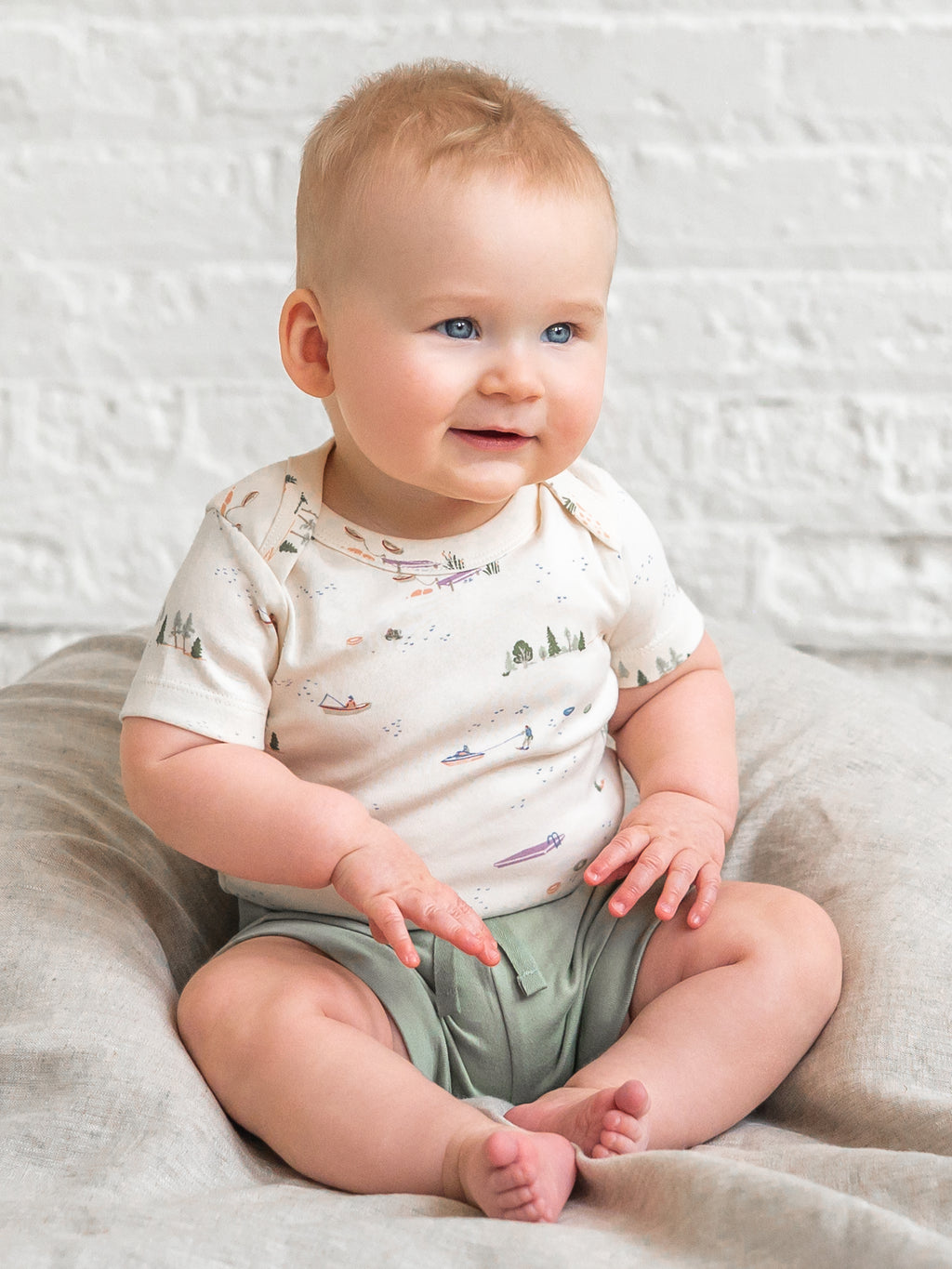 Havana Shorts - Mint Baby : Bottoms : Shorts Kendi Havana Shorts - Mint for Babies and Kids | Colored Organics®