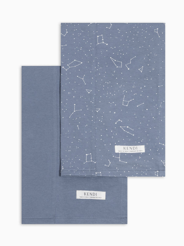 2-Pack Burp Cloths - Constellation + Bluen