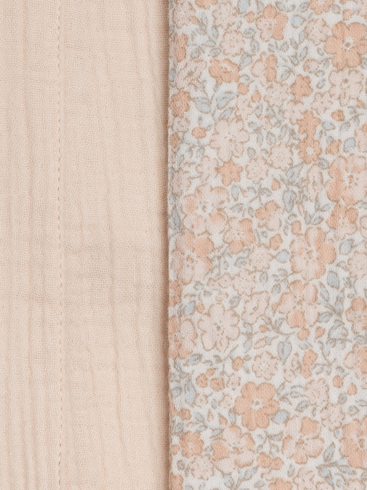 2-Pack Muslin Burp Cloths - Belmont Floral + Shell Baby : Gear : Burp Cloths : Feeding KENDI by Colored Organics 2-Pack Muslin Burp Cloths - Belmont | Colored Organics®