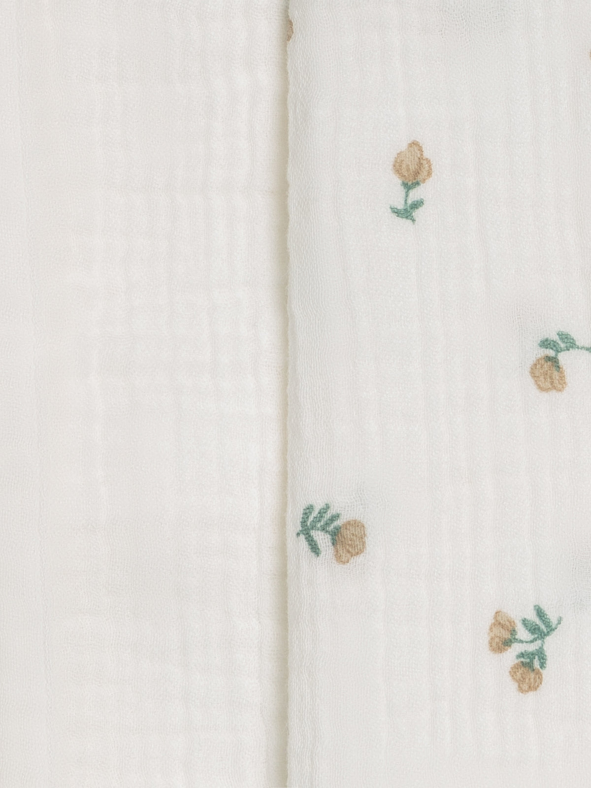 2-Pack Muslin Burp Cloths - Palmer Floral + Coconut Baby : Gear : Burp Cloths : Feeding KENDI by Colored Organics 2-Pack Muslin Burp Cloths - Palmer | Colored Organics®