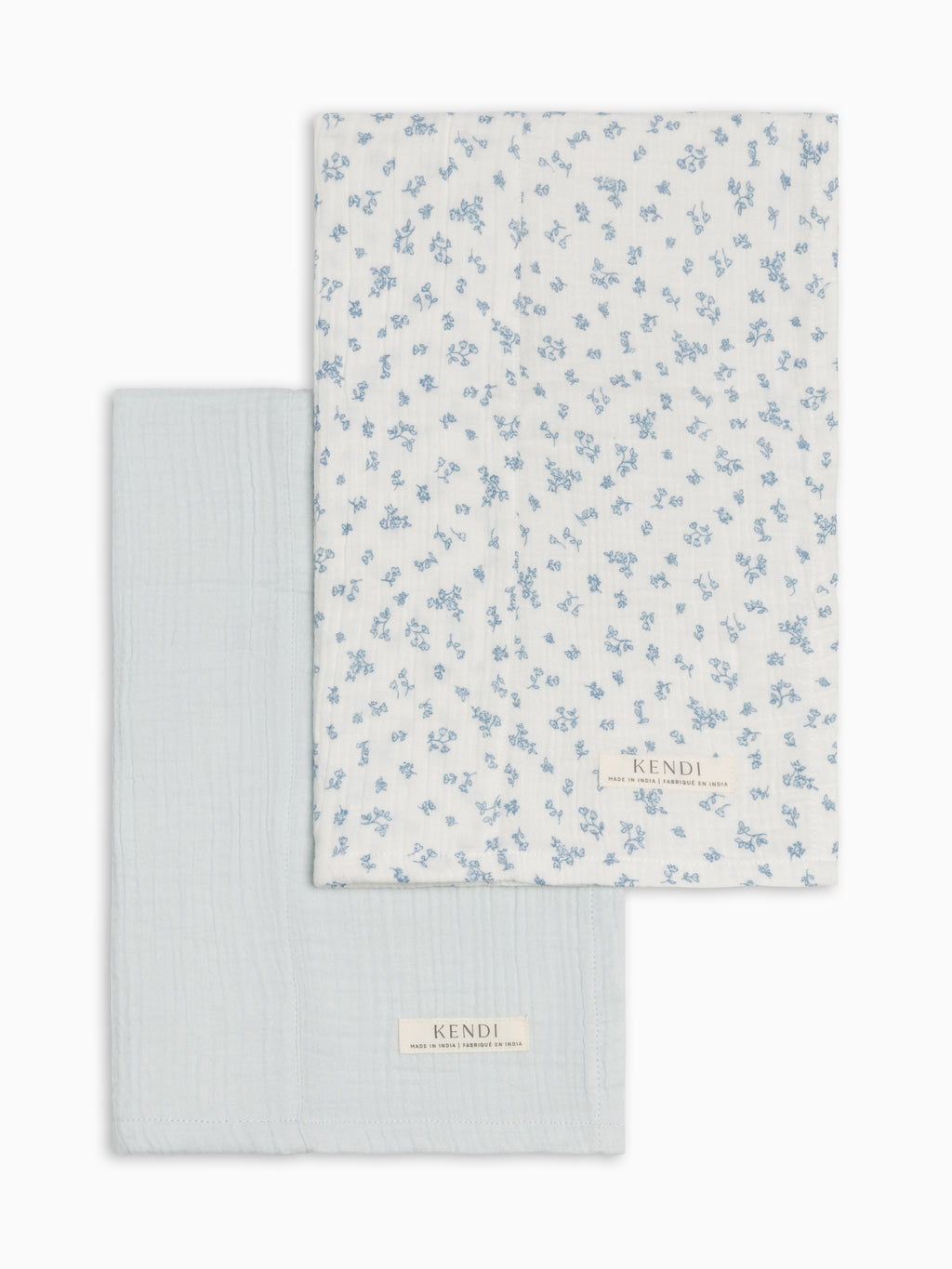 2-Pack Muslin Burp Cloths - Regatta  KENDI by Colored Organics Baby 2-Pack Muslin Burp Cloths - Regatta | Colored Organics®