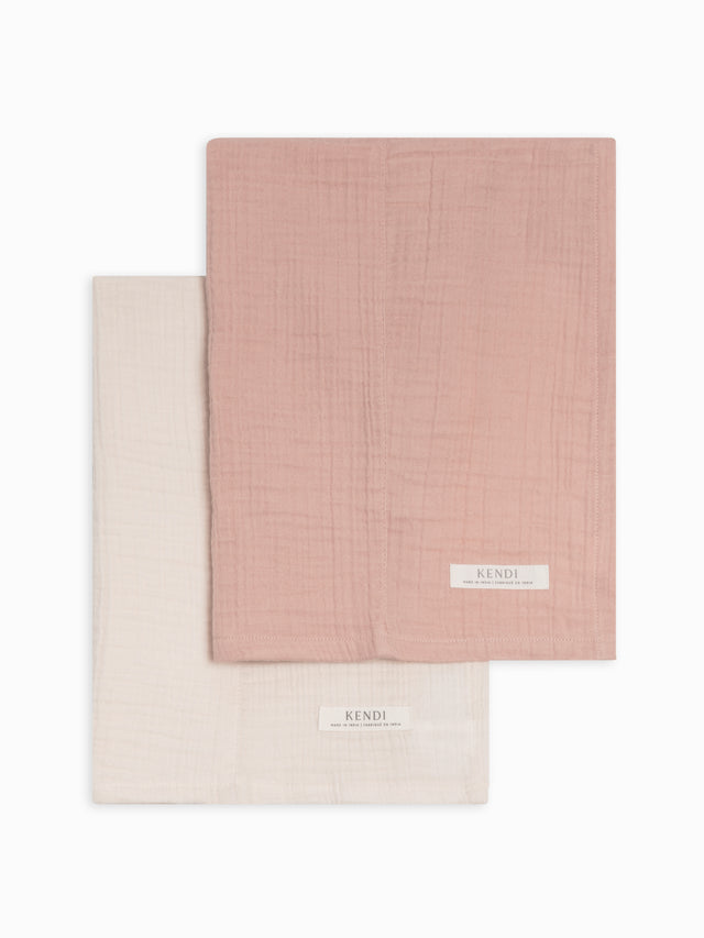Muslin Burp Cloths 2 Pack Baby :Gear :Burp Cloths :Feeding Colored Organics Organic Cotton 2-Pack Muslin Burp Cloths