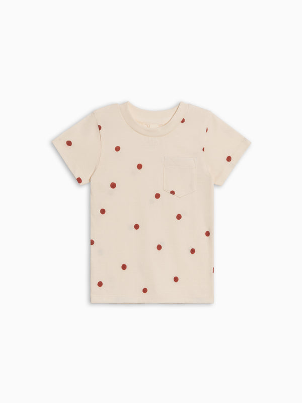 Everest Short Sleeve Tee - Barn Polka Baby-Kids : Tops : Tees : Short Sleeves Kendi PRE ORDER Everest Short Sleeve Tee | Colored Organics®