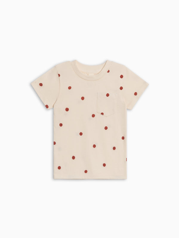 Everest Short Sleeve Tee - Barn Polka Baby-Kids : Tops : Tees : Short Sleeves Kendi PRE ORDER Everest Short Sleeve Tee | Colored Organics®