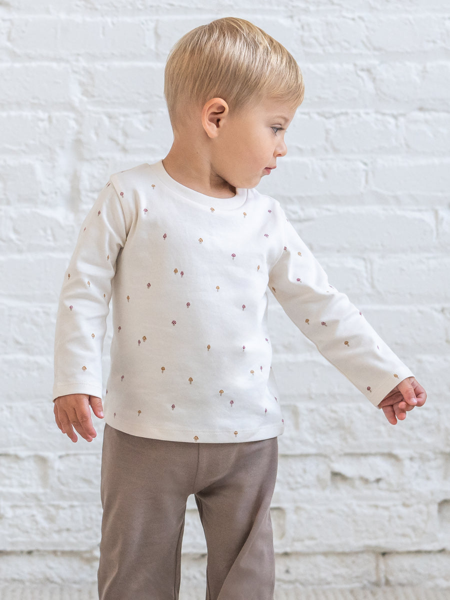 Turk Long Sleeve Crew - Mushroom