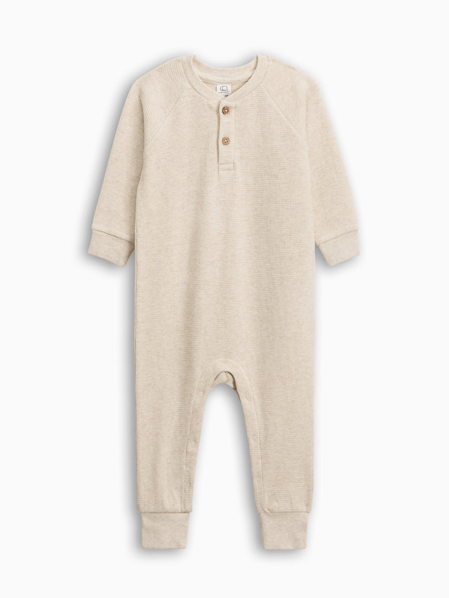 Crosby Waffle Knit Henley Romper