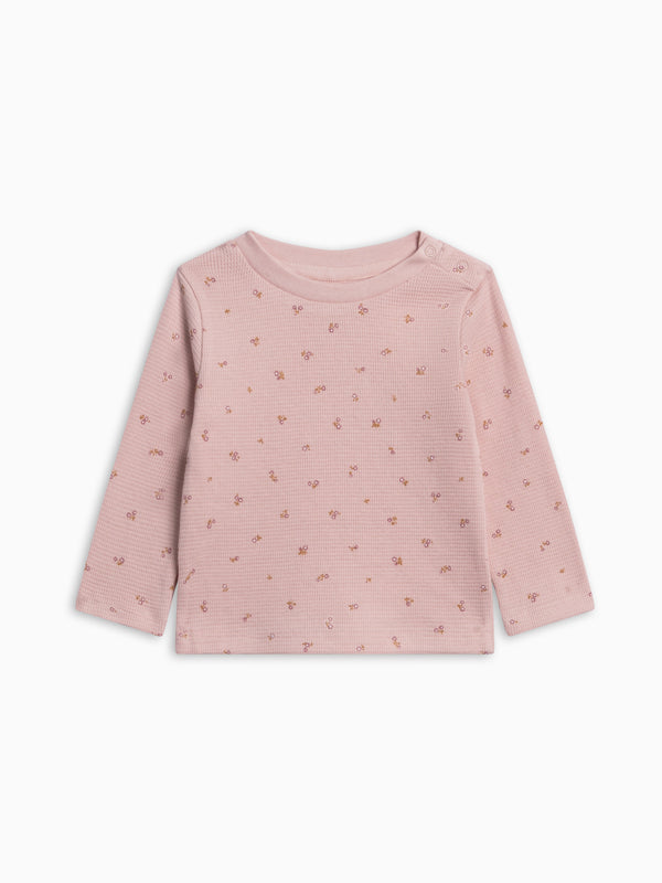Mesa Waffle Knit Long Sleeve Top - Tilda Floral