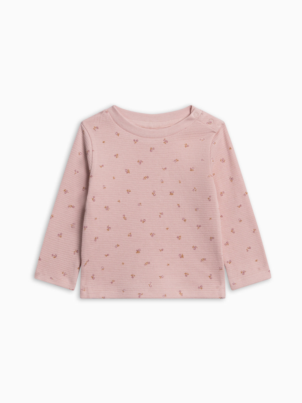 Mesa Waffle Knit Long Sleeve Top - Tilda Floral Baby-Kids : Tops : Shirts : Long Sleeves KENDI by Colored Organics Baby + Kids Mesa Waffle Knit Long | Colored Organics®