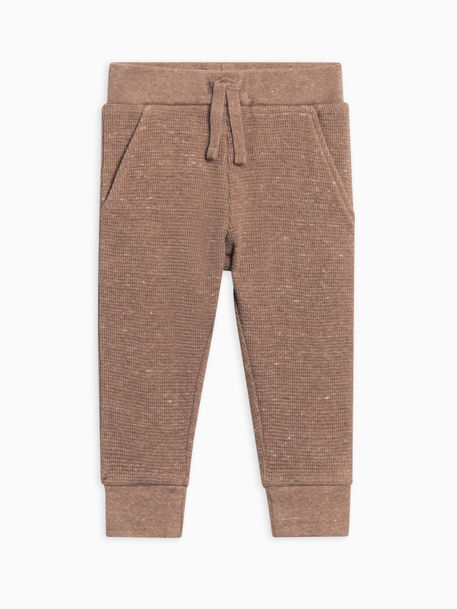 Nelson Waffle Knit Jogger Baby-Kids : Bottoms : Joggers Kendi Organic Cotton Baby and Kids Nelson Waffle Knit Jogger