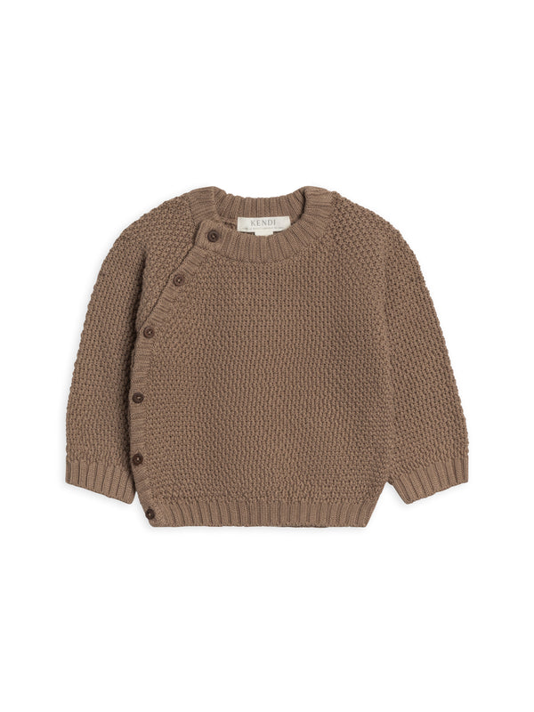 Frankie Seed Stitch Sweater Knit Kimono Top Sale : Baby : Tops : Long Sleeve : Sweaters Kendi Organic Cotton Baby Frankie Seed Stitch Sweater Knit Kimono Top