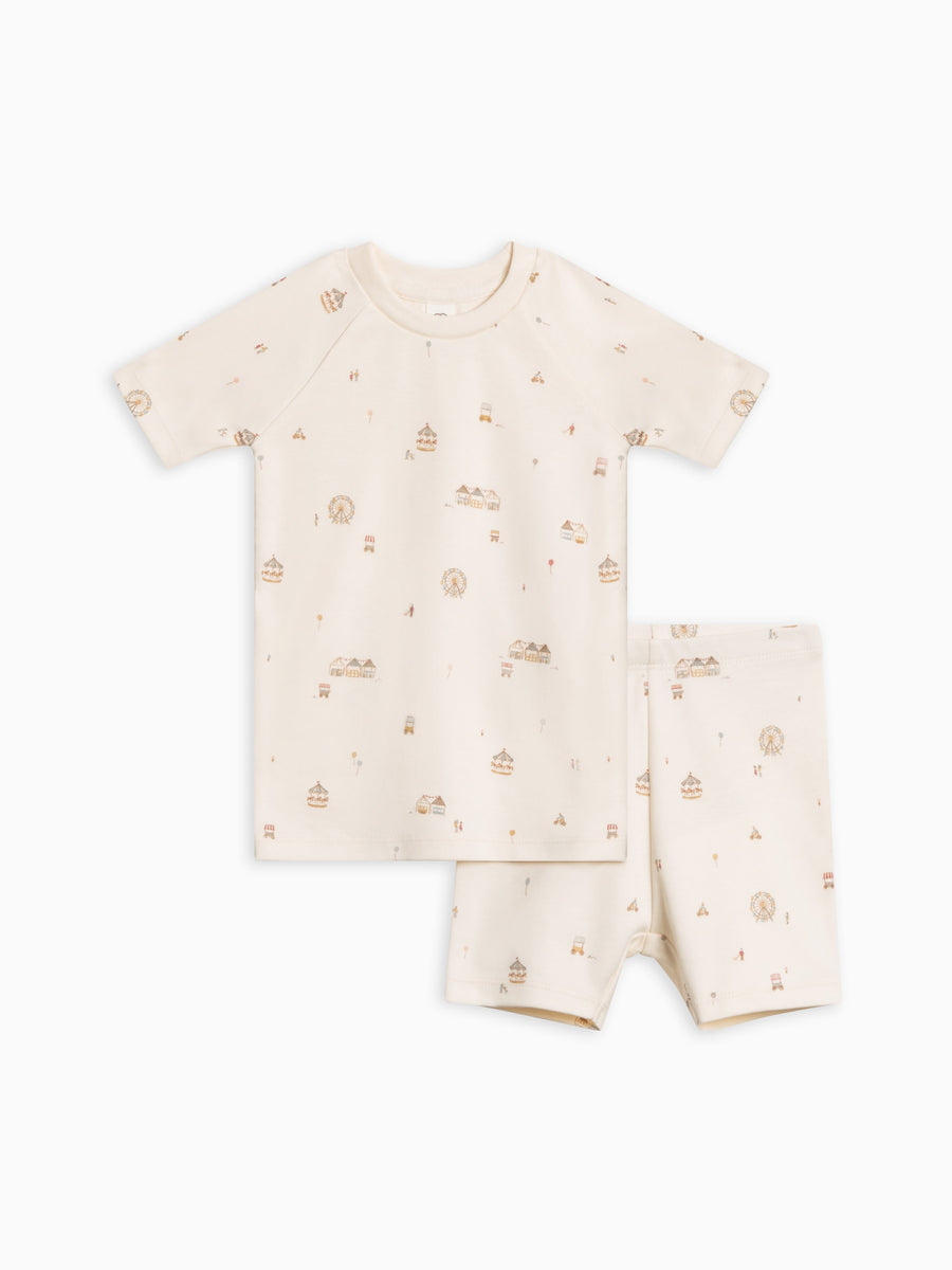 2-Piece Short Sleeve Jammie Set Baby : Kids : Jammies : Short Sleeves Colored Organics Organic Cotton Baby & Kids 2-Piece Short Sleeve Jammie Set