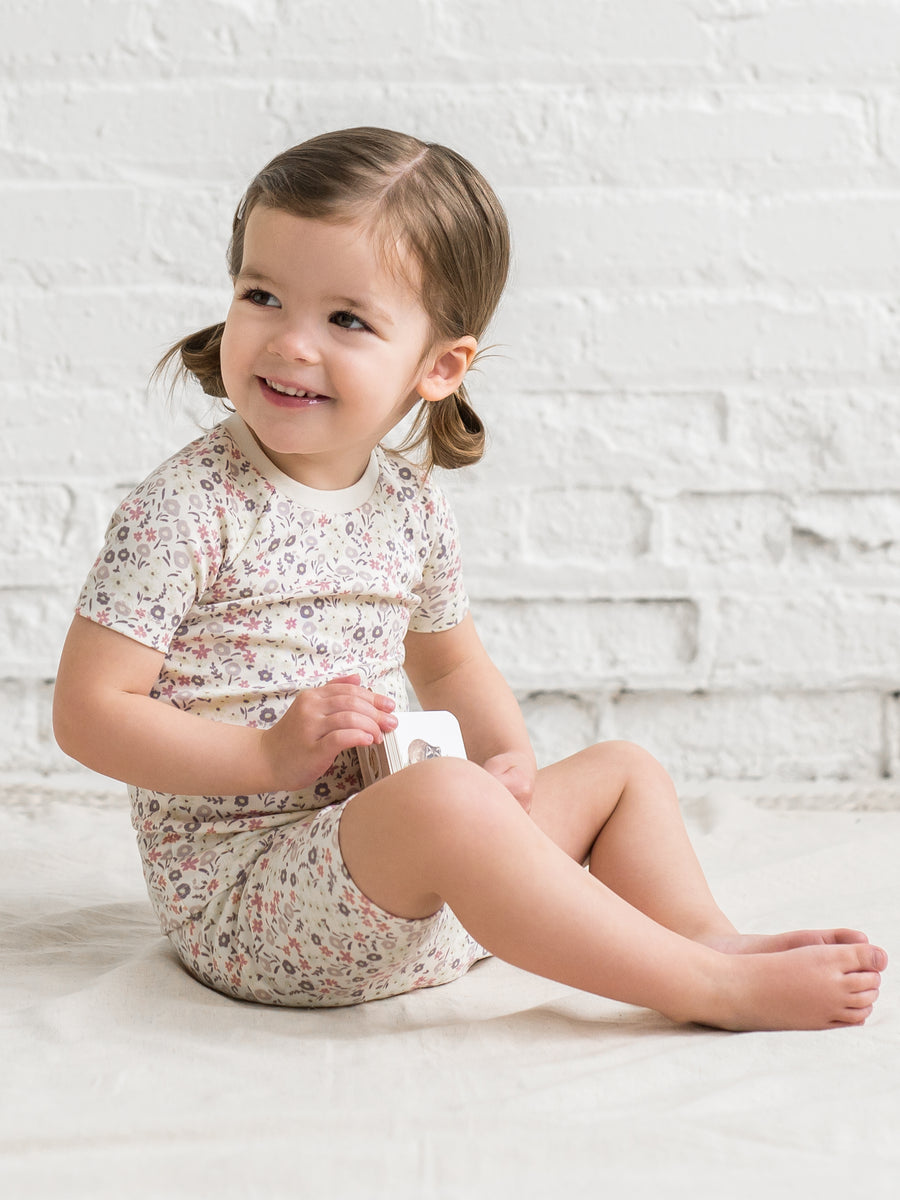 2-Piece Short Sleeve Jammie Set Baby-Kids :Jammie :Short Sleeves Colored Organics Organic Cotton Baby and Kids 2-Piece Short Sleeve Jammie Set