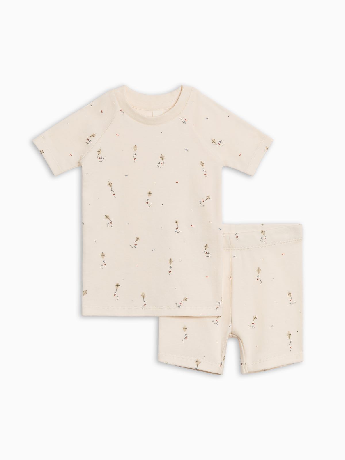 2-Piece Short Sleeve Jammie Set - Kite / Dune + Barn Baby-Kids : Jammie : Short Sleeves Kendi PRE ORDER 2-Piece Short Sleeve Jammie | Colored Organics®