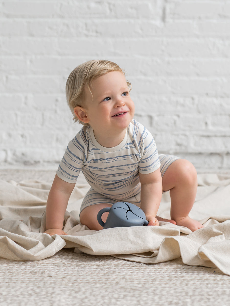 2-Piece Short Sleeve Jammie Set Baby-Kids : Jammie : Short Sleeves Colored Organics Organic Cotton Baby and Kids 2-Piece Short Sleeve Jammie Set