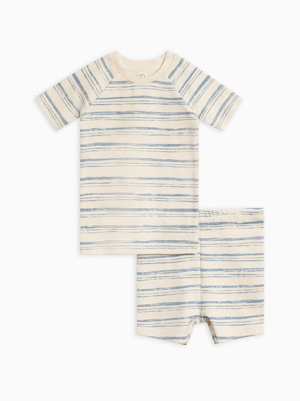 2-Piece Short Sleeve Jammie Set Baby-Kids : Jammie : Short Sleeves Colored Organics Organic Cotton Baby and Kids 2-Piece Short Sleeve Jammie Set