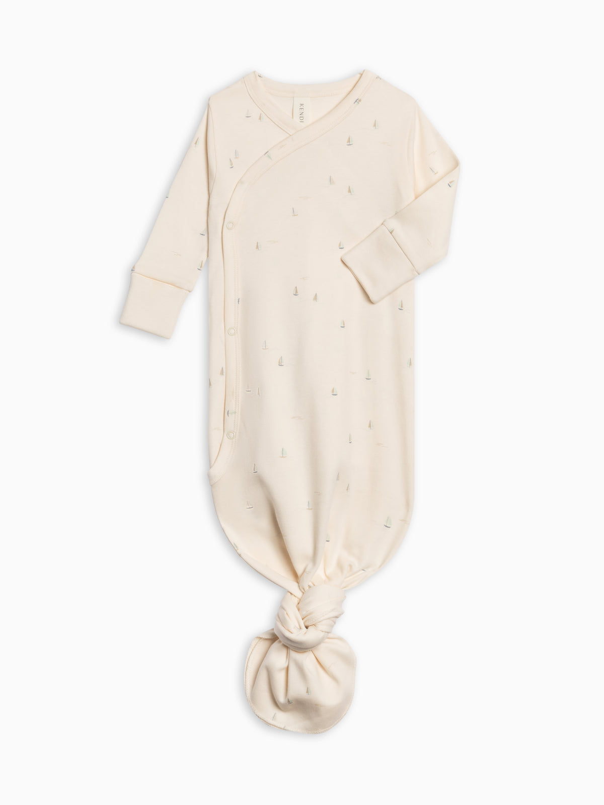 Indy Kimono Gown - Marina / Sea + Dune Baby : One Pieces : Gowns : Long Sleeves KENDI by Colored Organics Indy Kimono Gown - Marina / Sea + Dune | Colored Organics®