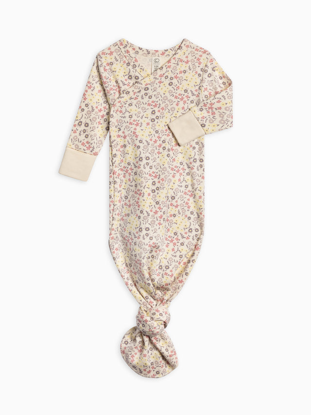 Indy Kimono Gown Baby :One Pieces :Gowns :Long Sleeves Colored Organics Organic Cotton Baby Indy Kimono Gown