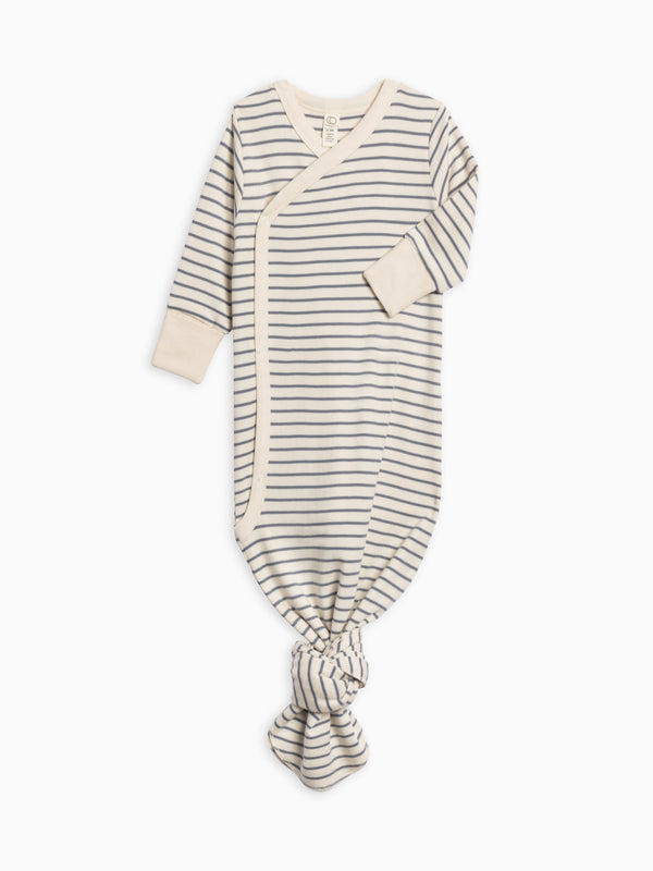 Indy Kimono Gown Baby : One Pieces : Gowns : Long Sleeves Colored Organics Organic Cotton Indy Kimono Gown for Newborn and Baby - Girl & Boy 