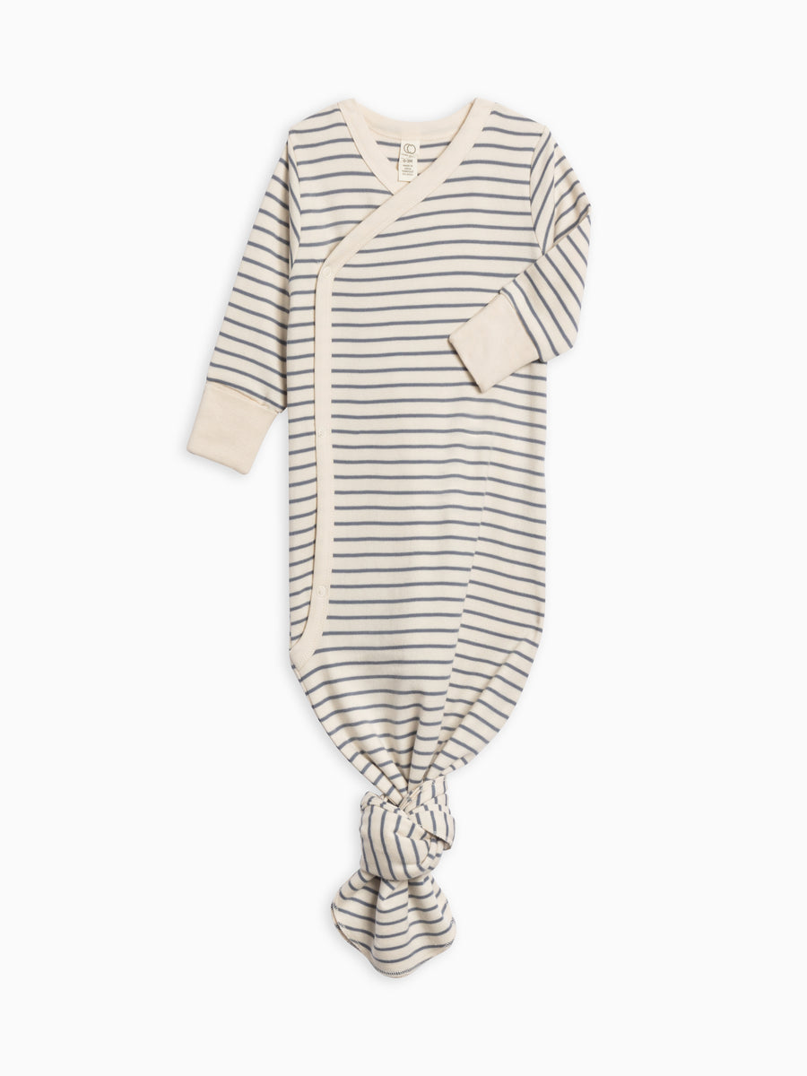 Indy Kimono Gown Baby : One Pieces : Gowns : Long Sleeves Colored Organics Organic Cotton Indy Kimono Gown for Newborn and Baby - Girl & Boy 