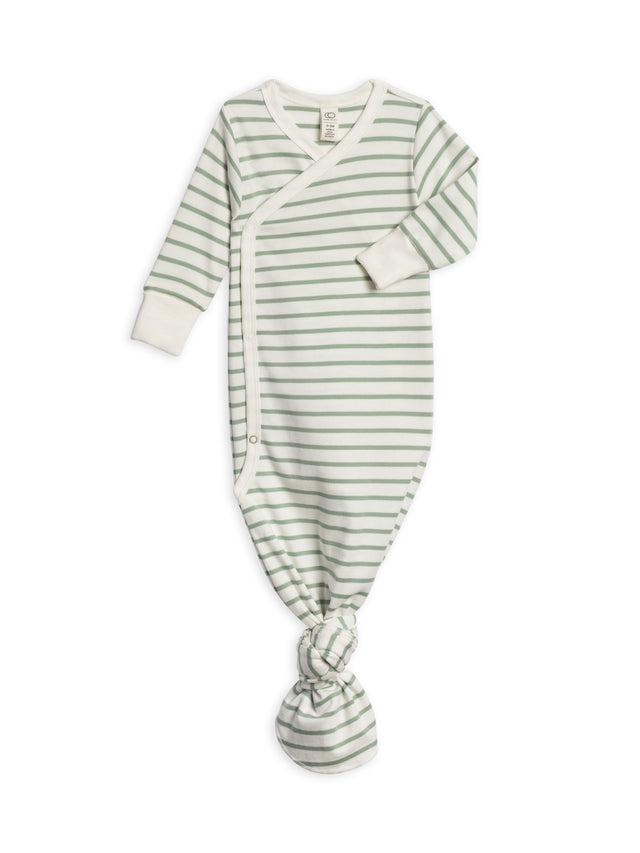 Indy Kimono Gown Baby : One Pieces : Gowns : Long Sleeves Colored Organics Organic Cotton Baby Indy Kimono Gown