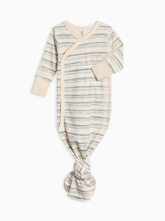 Indy Kimono Gown Baby :One Pieces :Gowns :Long Sleeves Colored Organics Organic Cotton Baby Indy Kimono Gown