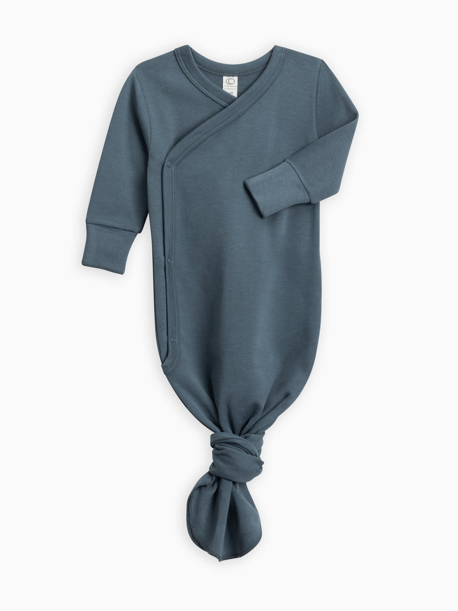 Indy Kimono Gown Baby :One Pieces :Gowns :Long Sleeves Colored Organics Organic Baby Indy Kimono Gown