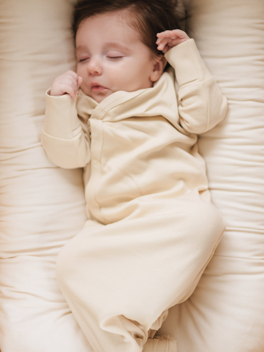 Indy Kimono Gown Baby :One Pieces :Gowns :Long Sleeves Colored Organics Organic Baby Indy Kimono Gown