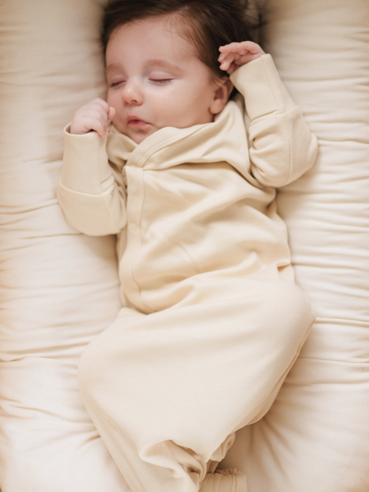 Classic Indy Kimono Gown Baby : One Pieces : Gowns : Long Sleeves Colored Organics Organic Indy Kimono Gown for Newborns | Colored Organics®
