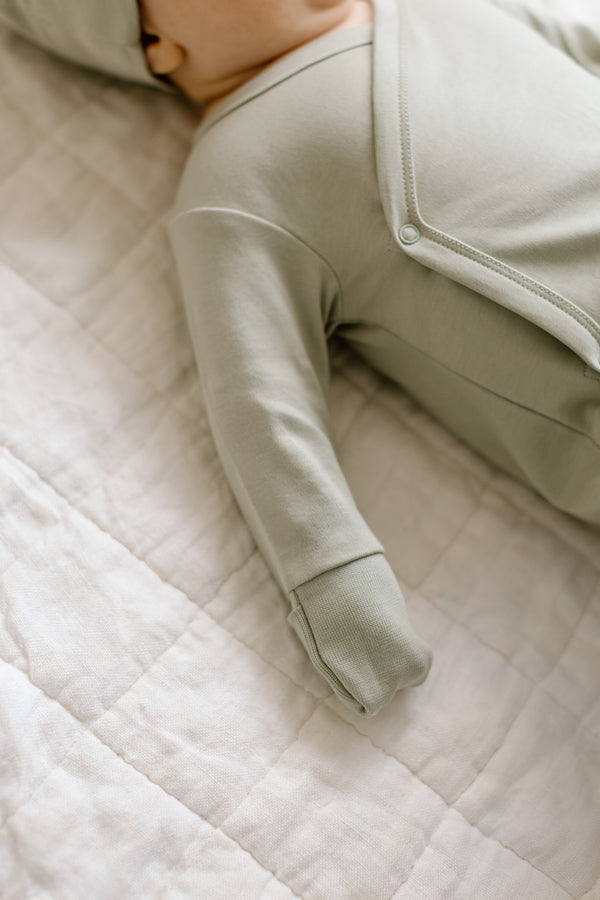 Indy Kimono Gown Baby : One Pieces : Gowns : Long Sleeves Colored Organics Organic Baby Indy Kimono Gown