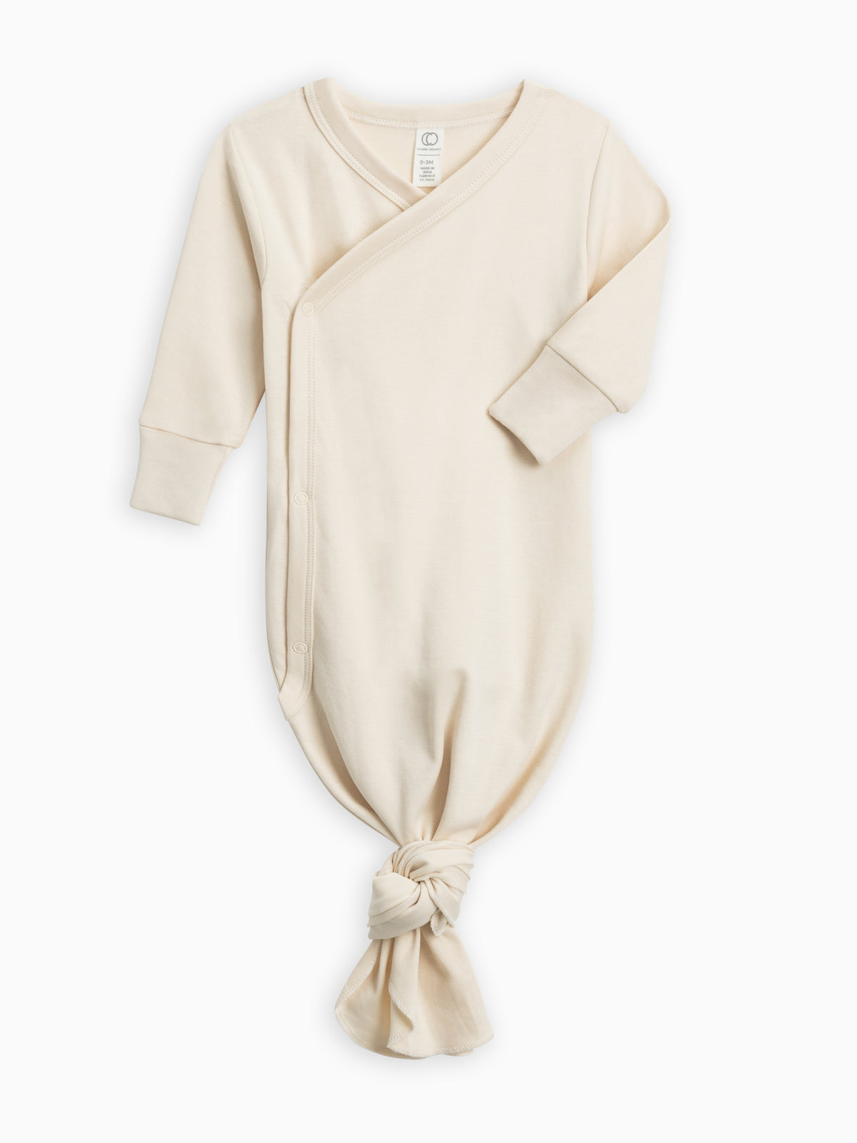 Classic Indy Kimono Gown Baby : One Pieces : Gowns : Long Sleeves Colored Organics Organic Indy Kimono Gown for Newborns | Colored Organics®