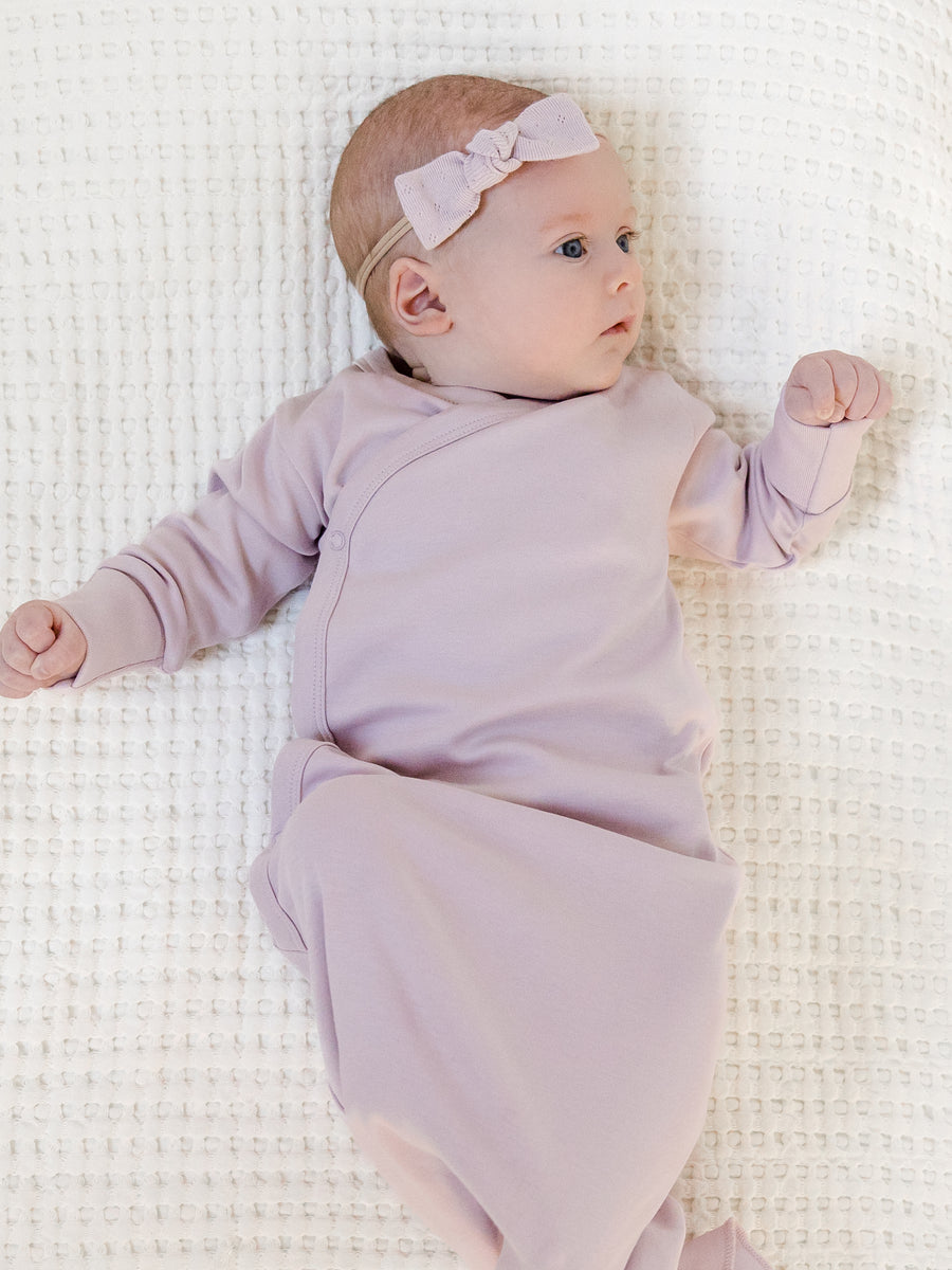 Indy Kimono Gown - Old SKUS Baby : One Pieces : Gowns : Long Sleeves Colored Organics Organic Baby Indy Kimono Gown