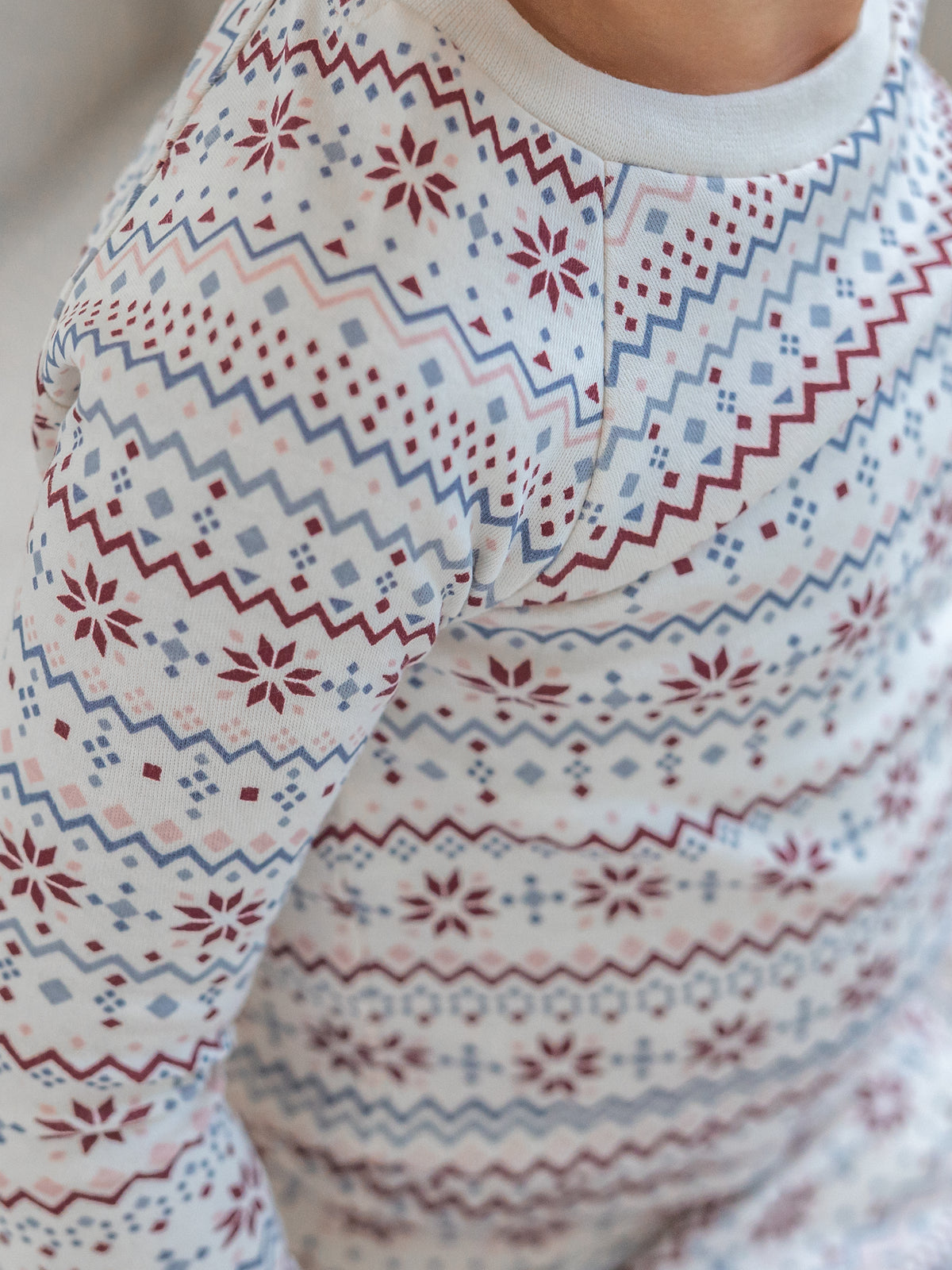 2 Piece Long Sleeve Jammie Set - Bluen Fairisle