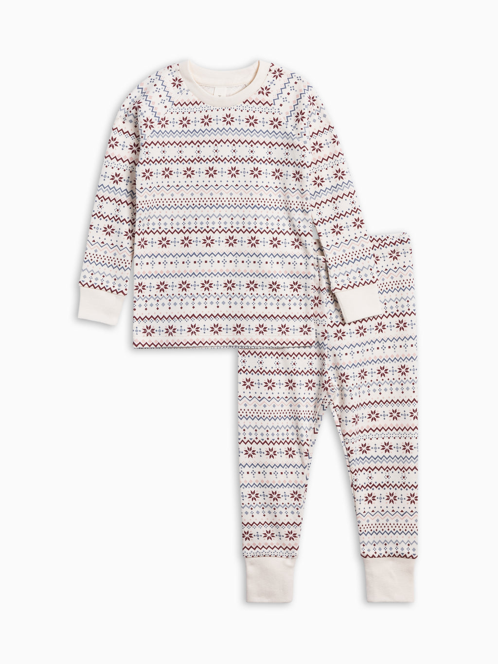 2 Piece Long Sleeve Jammie Set - Snowbound  Colored Organics 2 Piece Long Sleeve Jammie Set | Colored Organics®