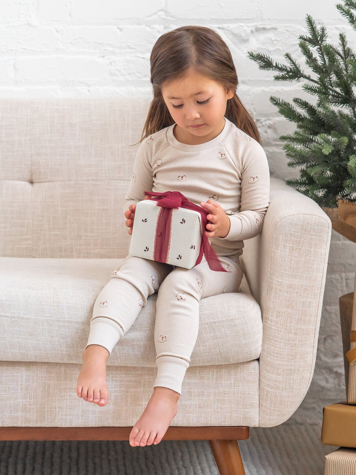 2 Piece Long Sleeve Jammie Set - Rocking Horse