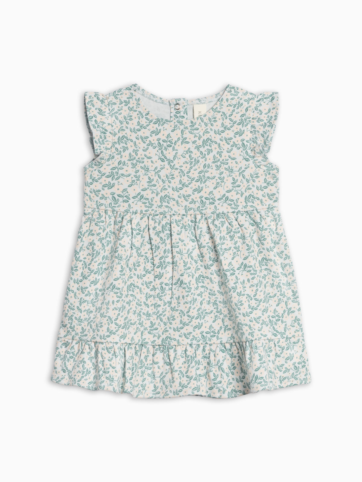 Tilly Tiered Dress - Arbor Floral / Powder + Shell Sale : Baby-Kids : Dresses : Short Sleeves KENDI by Colored Organics Tilly Tiered Dress - Arbor Floral / | Colored Organics®