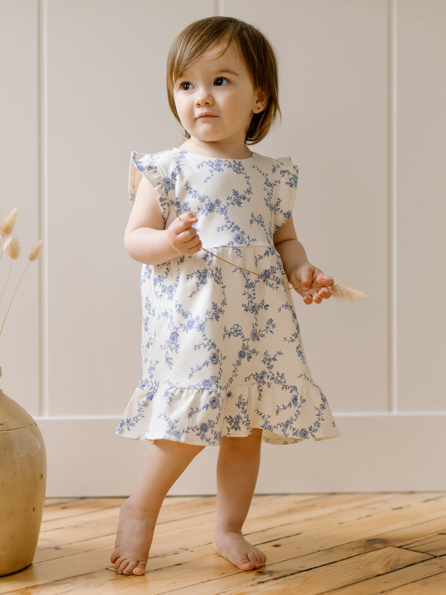 Tilly Tiered Dress Baby-Kids :Dresses :Short Sleeves Colored Organics Organic Cotton Baby and Kids Tilly Tiered Dress