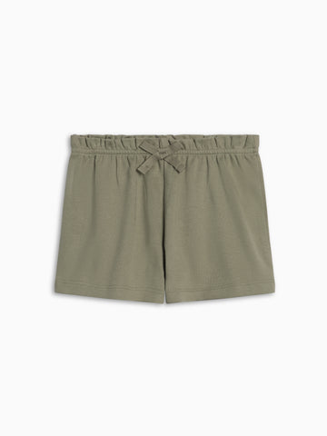 Fay Ruffle Waist Shorts - Fern Kids : Bottoms : Shorts Kendi Fay Ruffle Waist Shorts - Fern for Baby | Colored Organics®