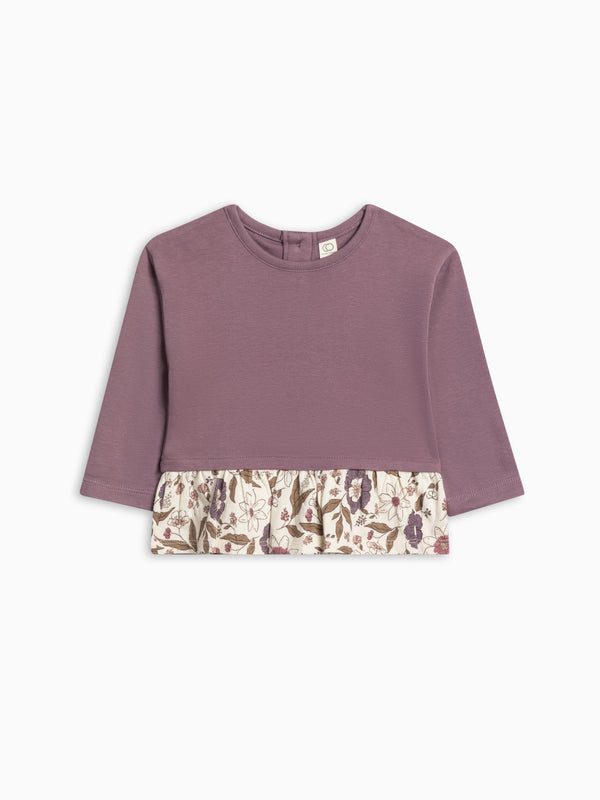 Lily Long Sleeve Ruffle Hem Top